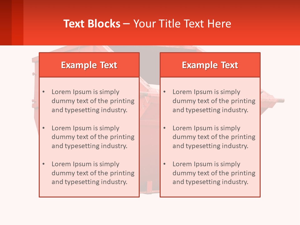 Dumpster PowerPoint Template