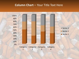 Lots Of Cigarette Butts PowerPoint Template