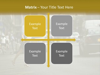 The Girl Stops A Taxi PowerPoint Template