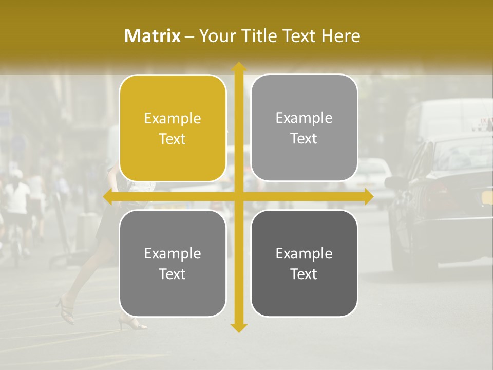 The Girl Stops A Taxi PowerPoint Template