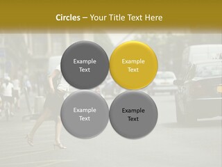 The Girl Stops A Taxi PowerPoint Template