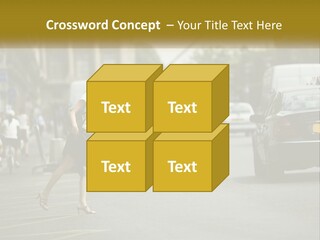 The Girl Stops A Taxi PowerPoint Template