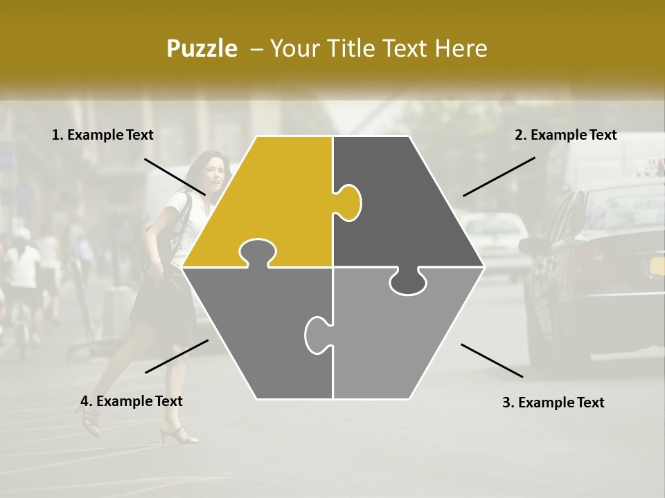 The Girl Stops A Taxi PowerPoint Template