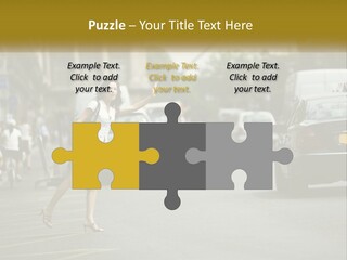 The Girl Stops A Taxi PowerPoint Template
