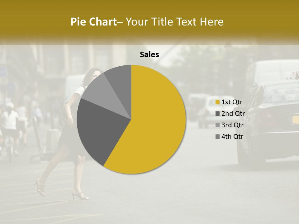 The Girl Stops A Taxi PowerPoint Template