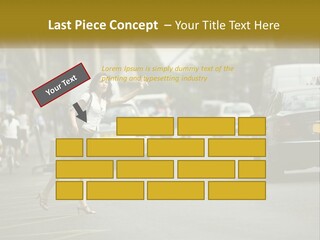 The Girl Stops A Taxi PowerPoint Template