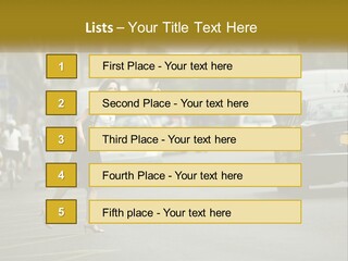 The Girl Stops A Taxi PowerPoint Template