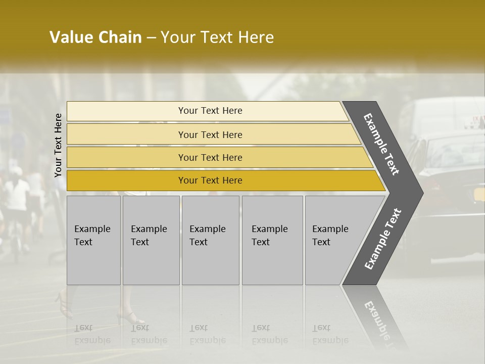 The Girl Stops A Taxi PowerPoint Template