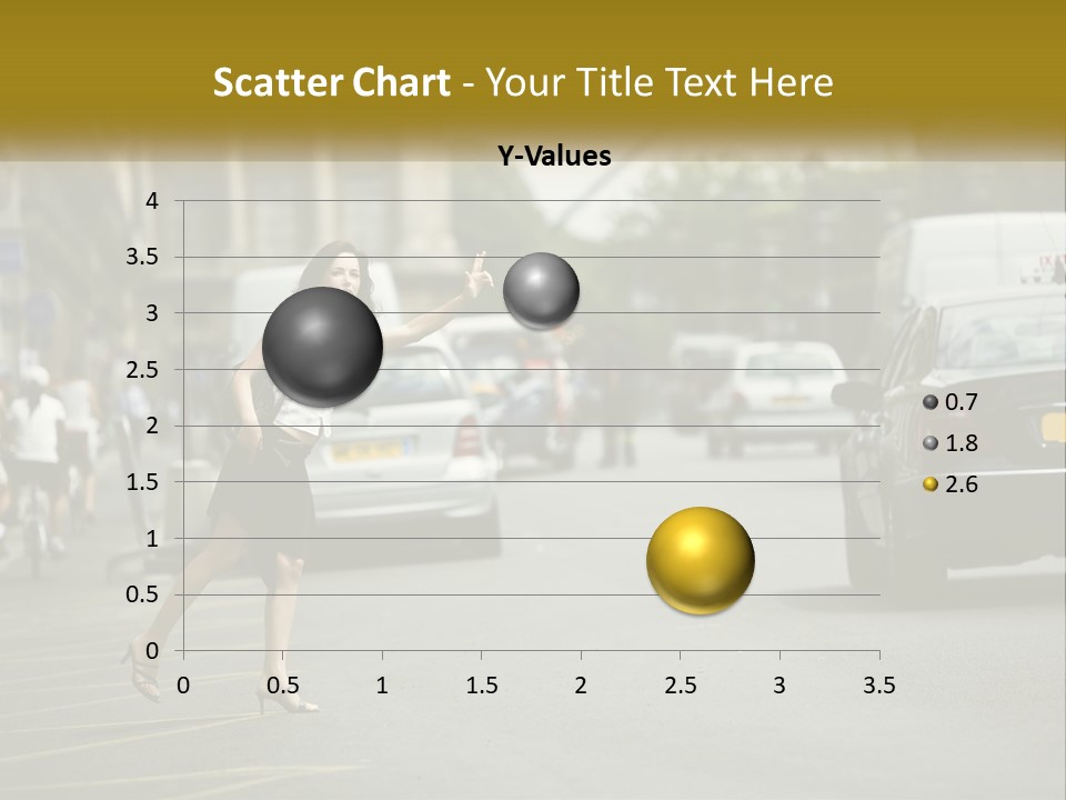 The Girl Stops A Taxi PowerPoint Template