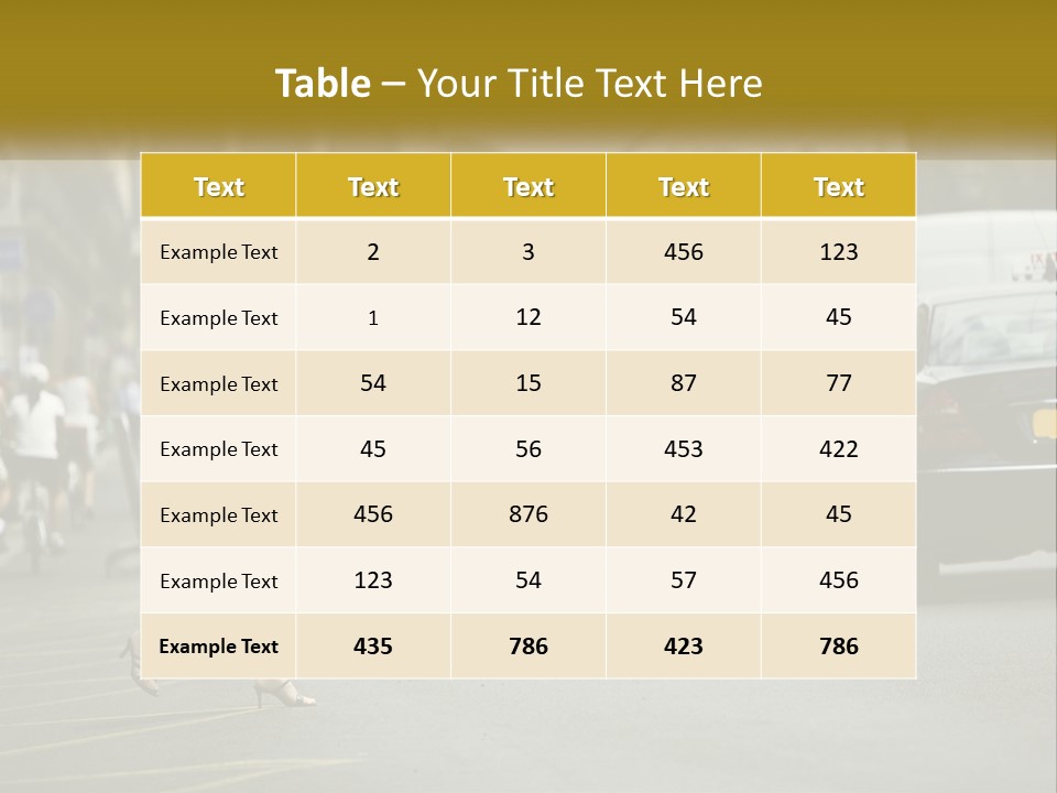 The Girl Stops A Taxi PowerPoint Template