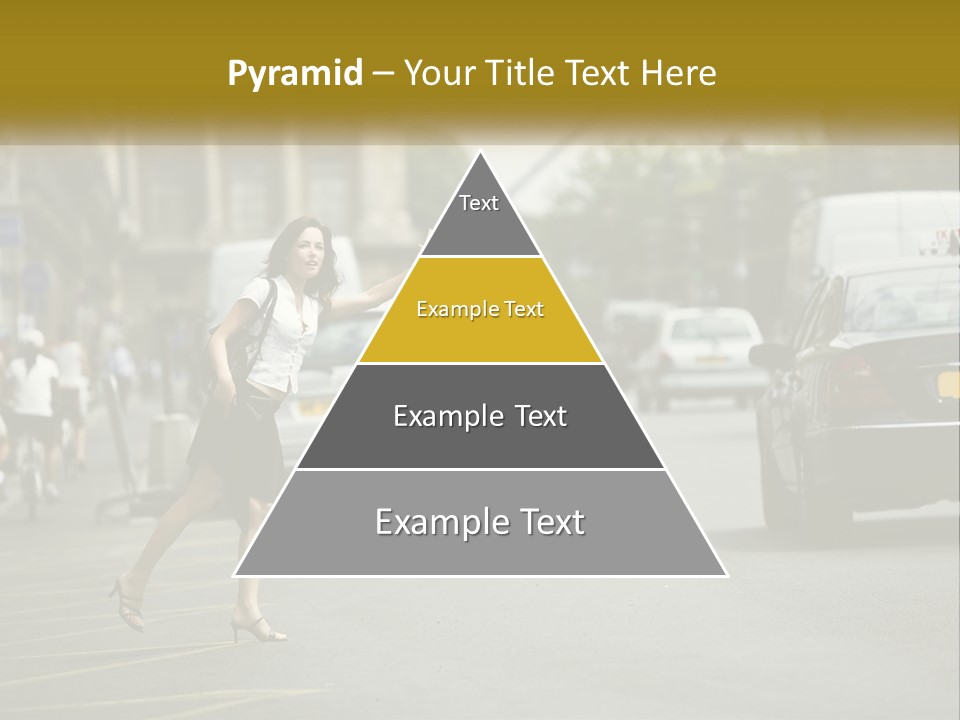 The Girl Stops A Taxi PowerPoint Template