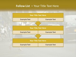 The Girl Stops A Taxi PowerPoint Template