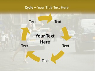 The Girl Stops A Taxi PowerPoint Template