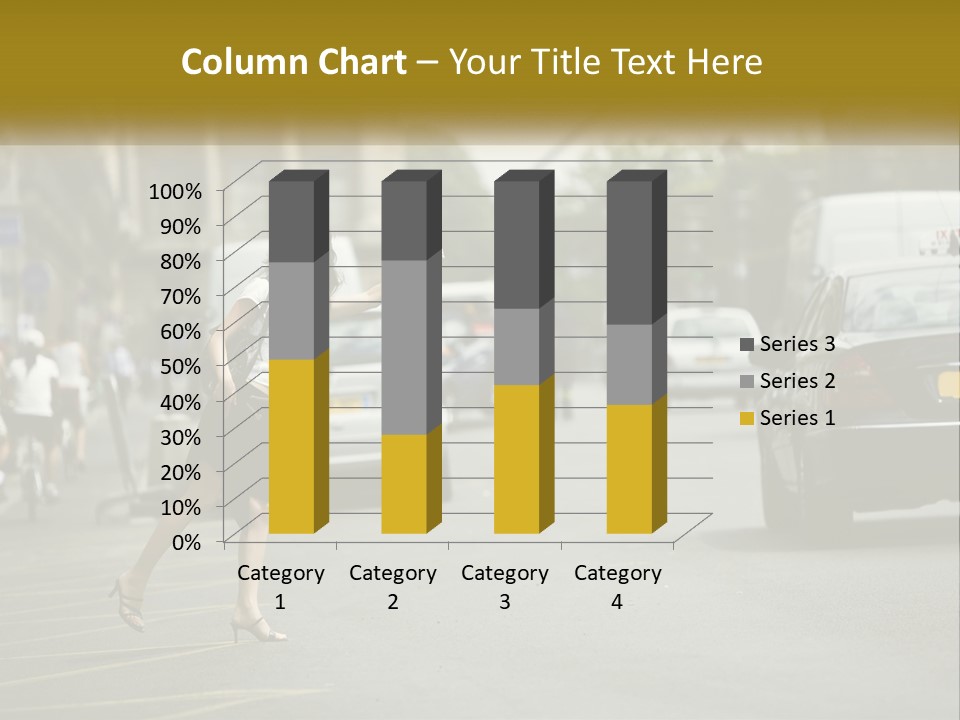 The Girl Stops A Taxi PowerPoint Template