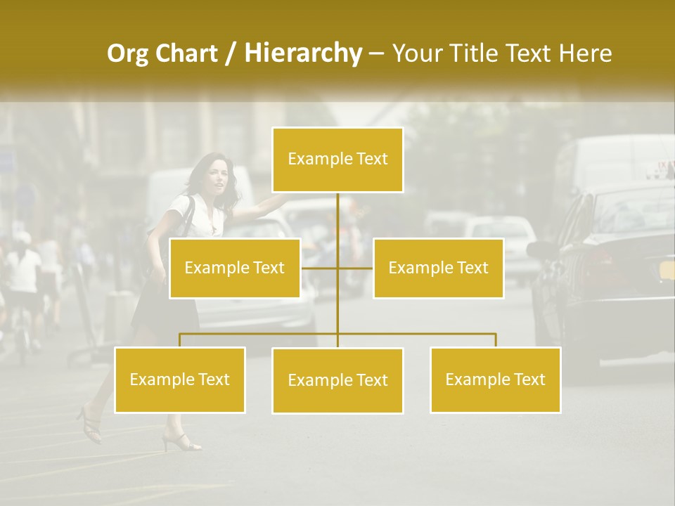 The Girl Stops A Taxi PowerPoint Template