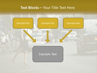The Girl Stops A Taxi PowerPoint Template