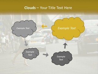 The Girl Stops A Taxi PowerPoint Template