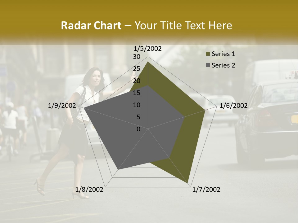 The Girl Stops A Taxi PowerPoint Template