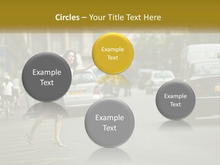 The Girl Stops A Taxi PowerPoint Template