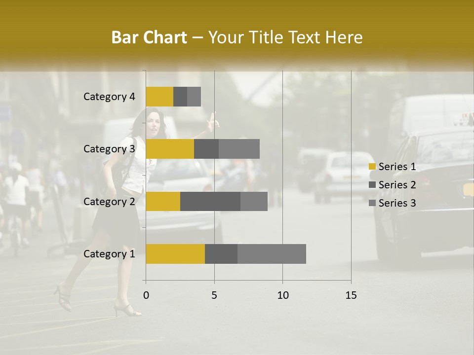 The Girl Stops A Taxi PowerPoint Template