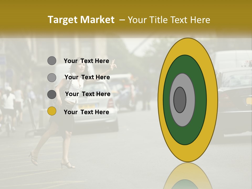 The Girl Stops A Taxi PowerPoint Template