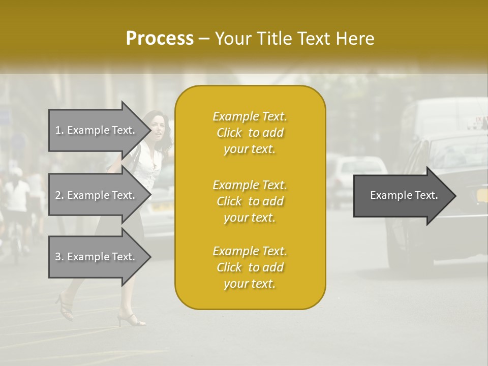 The Girl Stops A Taxi PowerPoint Template