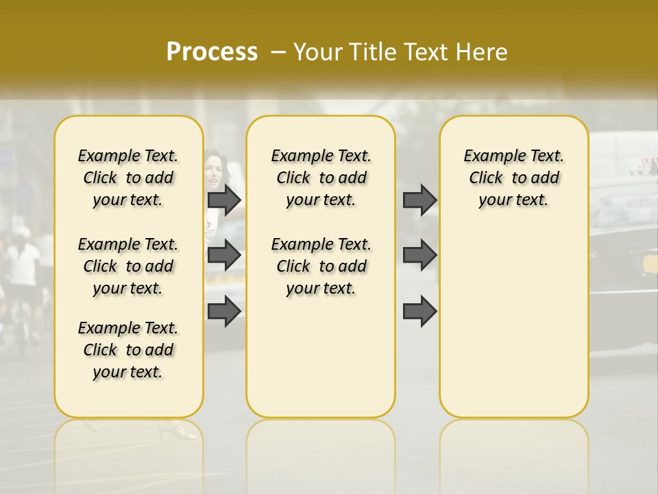 The Girl Stops A Taxi PowerPoint Template
