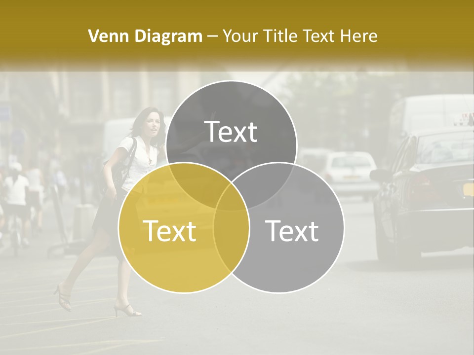 The Girl Stops A Taxi PowerPoint Template