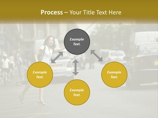 The Girl Stops A Taxi PowerPoint Template