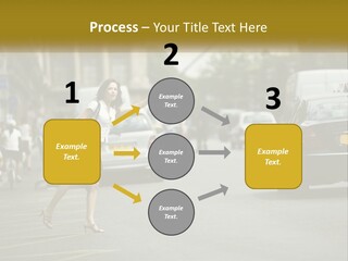 The Girl Stops A Taxi PowerPoint Template