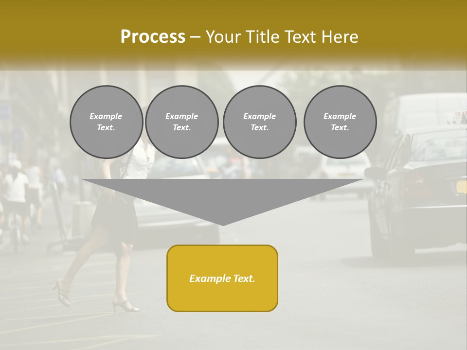 The Girl Stops A Taxi PowerPoint Template