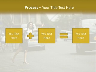 The Girl Stops A Taxi PowerPoint Template