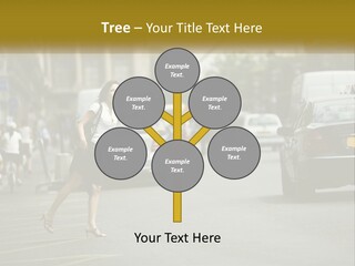 The Girl Stops A Taxi PowerPoint Template