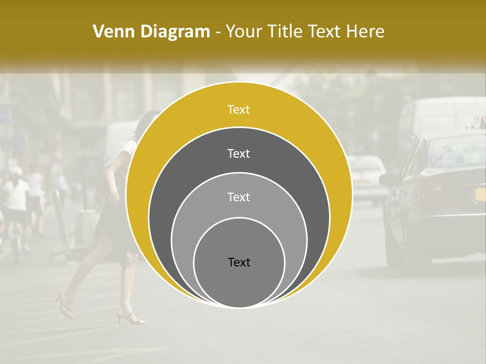 The Girl Stops A Taxi PowerPoint Template