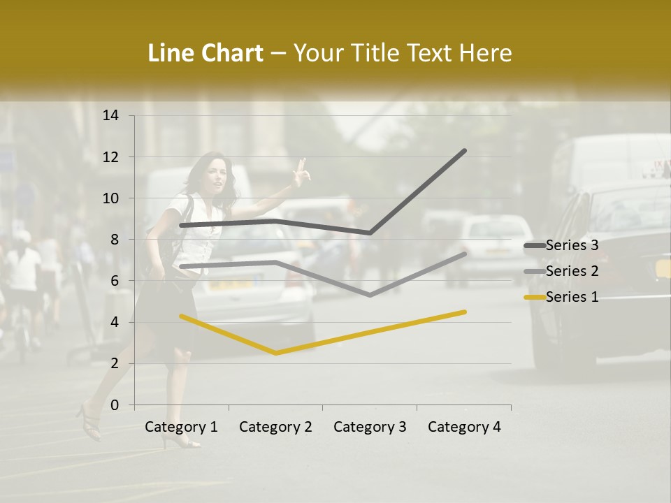 The Girl Stops A Taxi PowerPoint Template