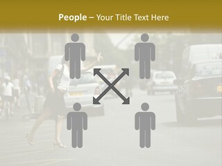 The Girl Stops A Taxi PowerPoint Template