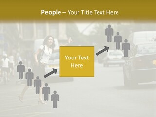 The Girl Stops A Taxi PowerPoint Template