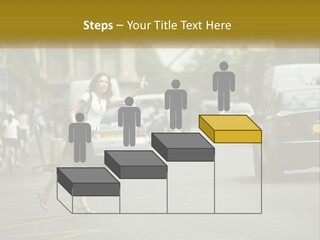 The Girl Stops A Taxi PowerPoint Template