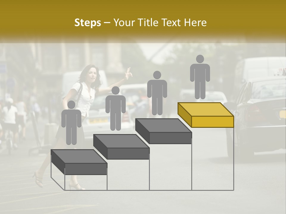 The Girl Stops A Taxi PowerPoint Template