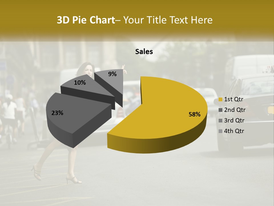 The Girl Stops A Taxi PowerPoint Template