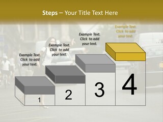 The Girl Stops A Taxi PowerPoint Template