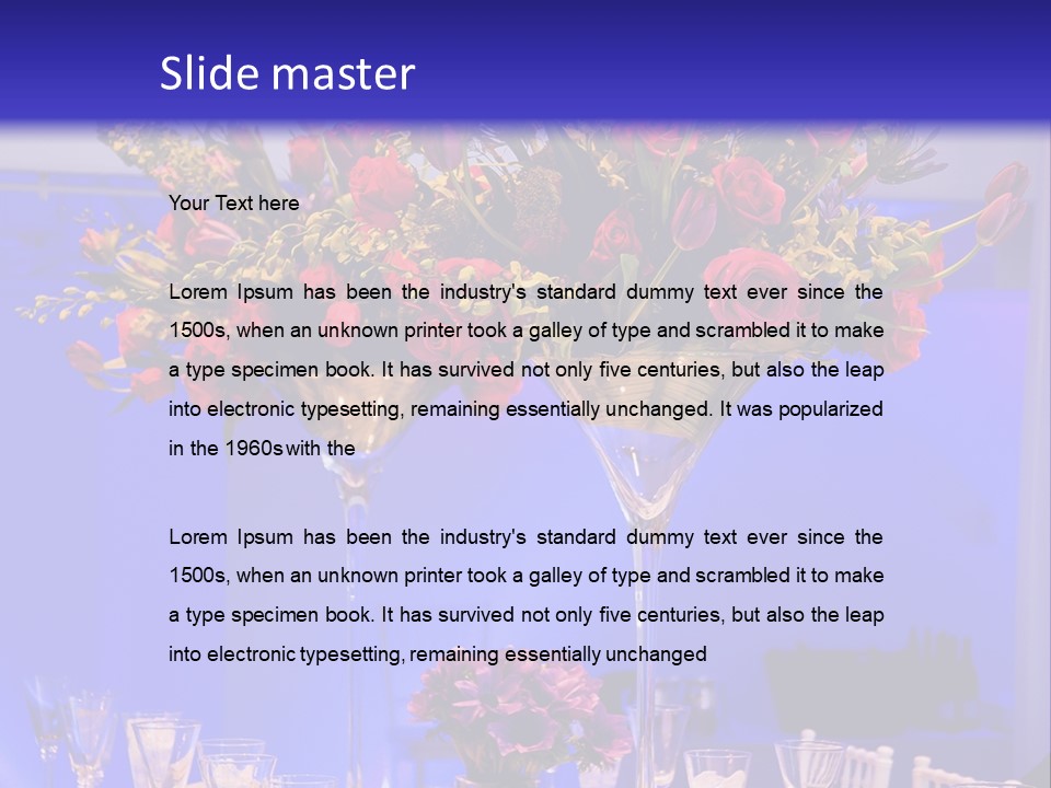 Festive Table For The Holiday PowerPoint Template