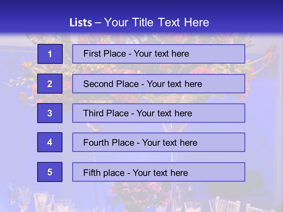 Festive Table For The Holiday PowerPoint Template