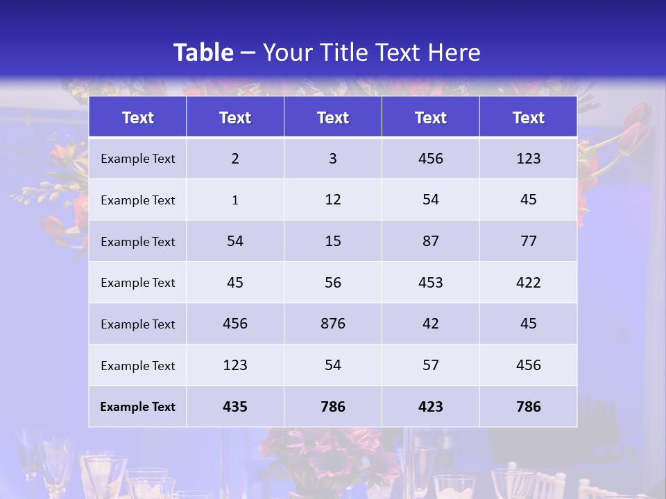 Festive Table For The Holiday PowerPoint Template