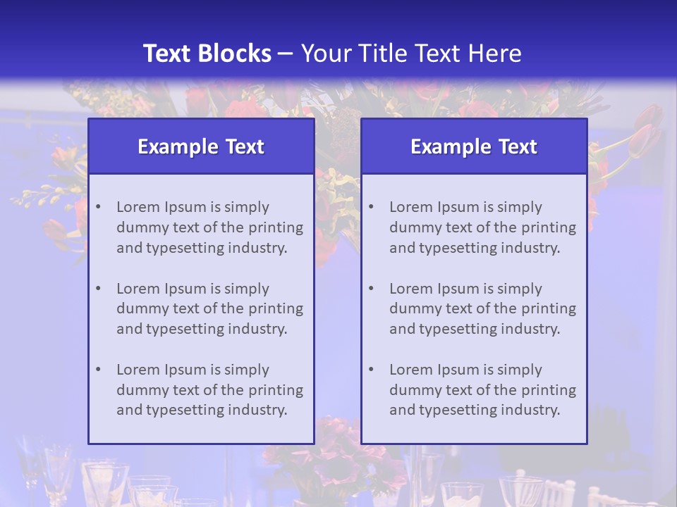 Festive Table For The Holiday PowerPoint Template