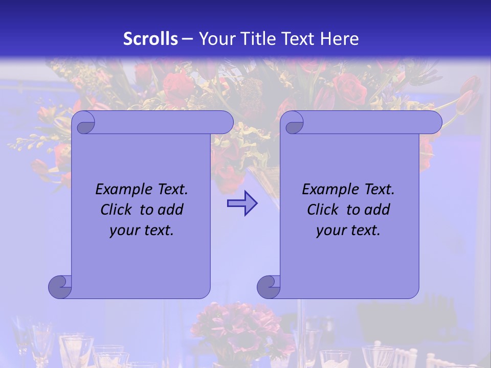 Festive Table For The Holiday PowerPoint Template