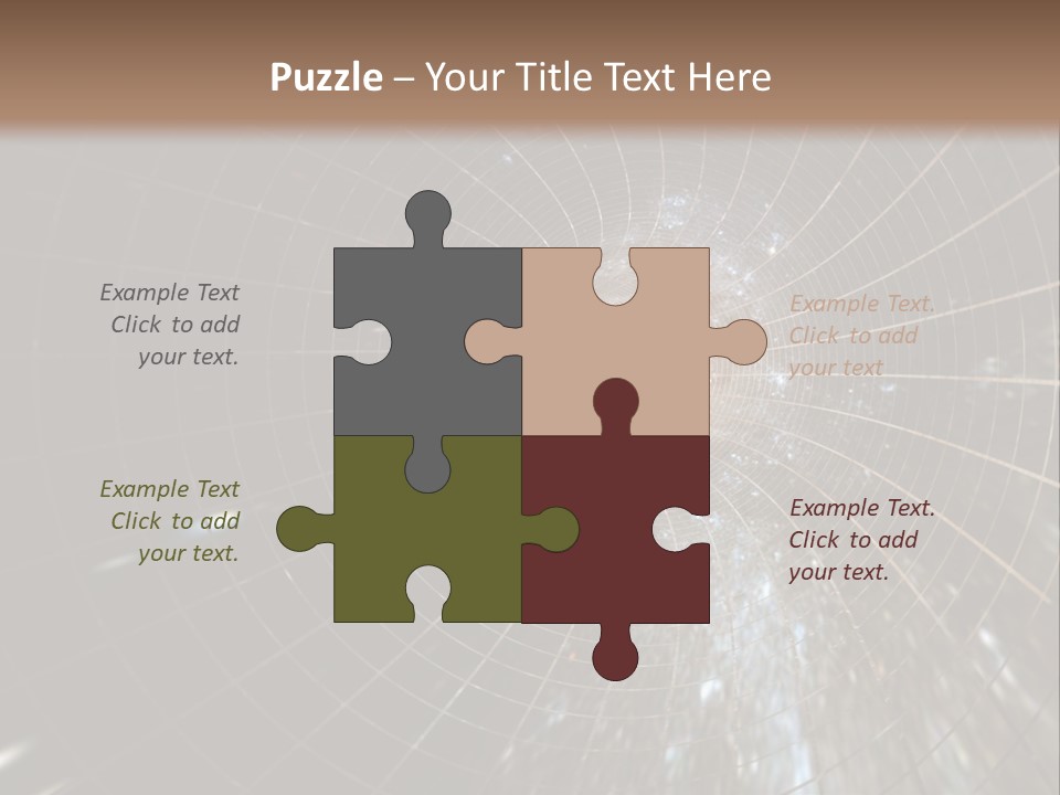 A Wormhole In Space PowerPoint Template