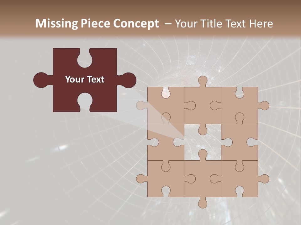 A Wormhole In Space PowerPoint Template