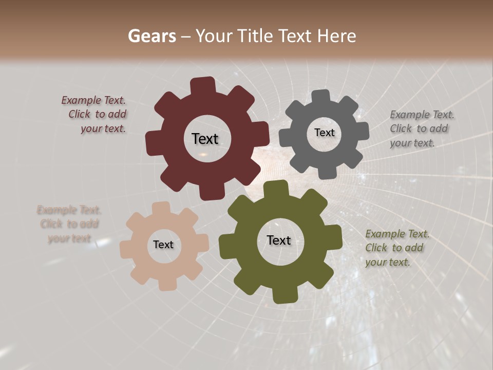 A Wormhole In Space PowerPoint Template