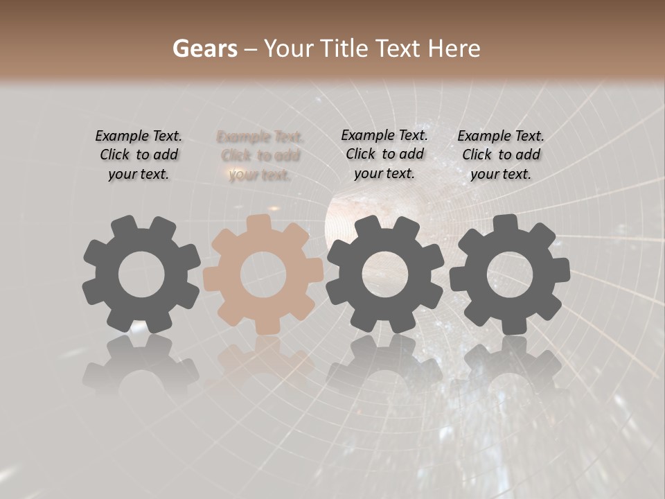 A Wormhole In Space PowerPoint Template